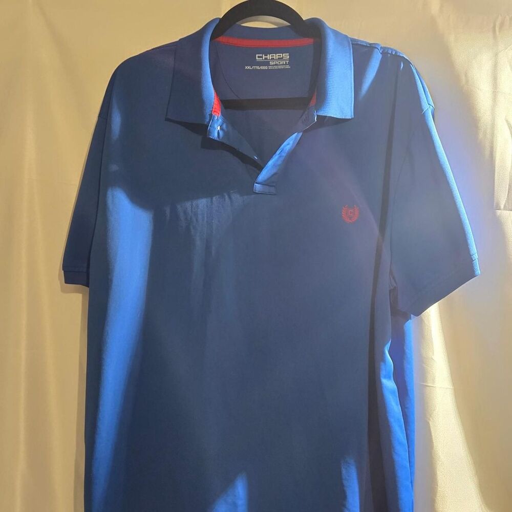 Chaps Men's XXL Blue Polo Shirt (LOC-32)